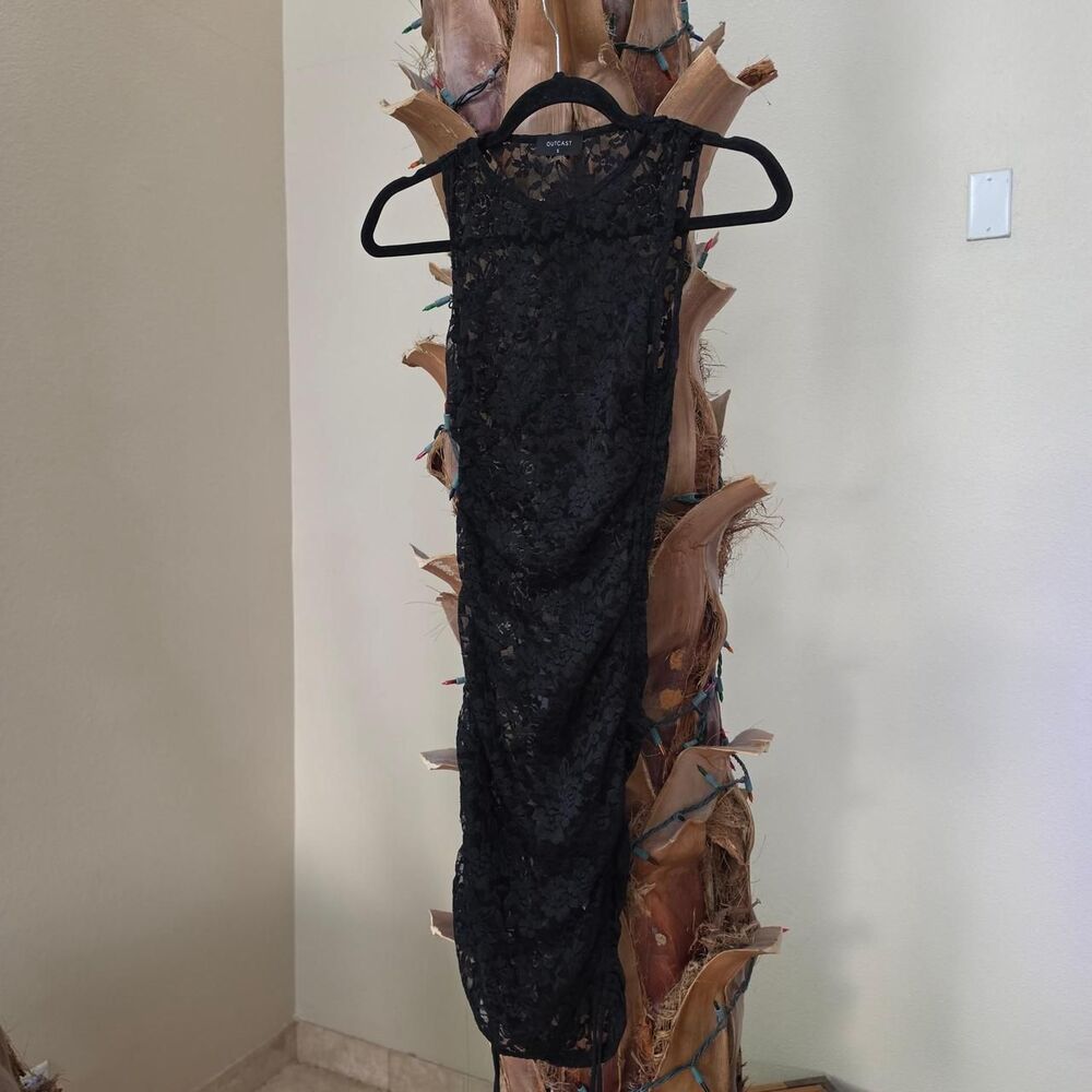 Outcast Clothing Sheer Black Lace Dress